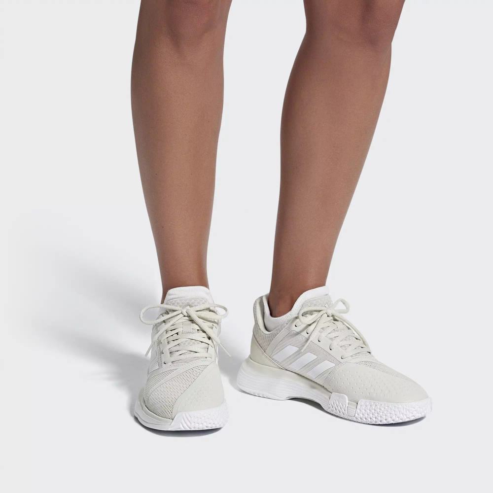 Adidas CourtJam Bounce Zapatillas De Tenis Blancos Para Mujer (MX-84744)